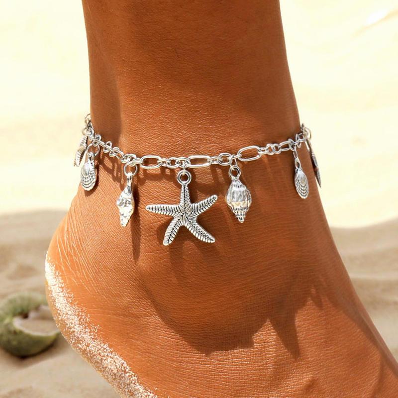 Bohemian Starfish Pendant Anklet