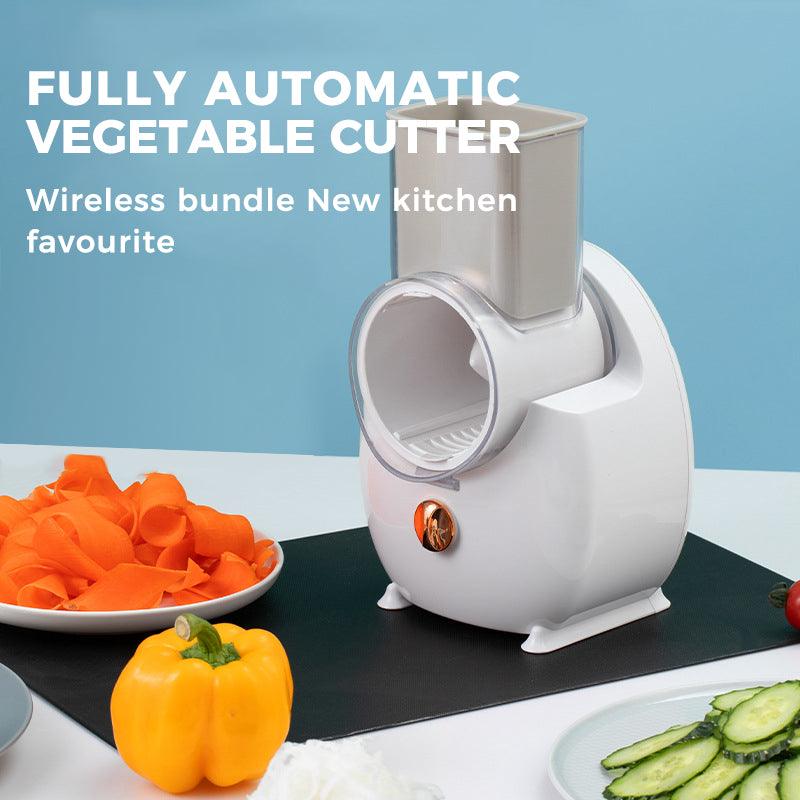Electric Rotary Vegetable Slicer with Pusher