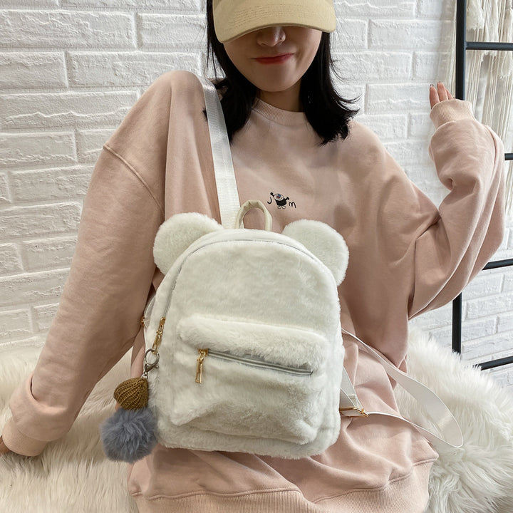 Plush Rabbit Ears Cute Cartoon Cute Children's Backpack