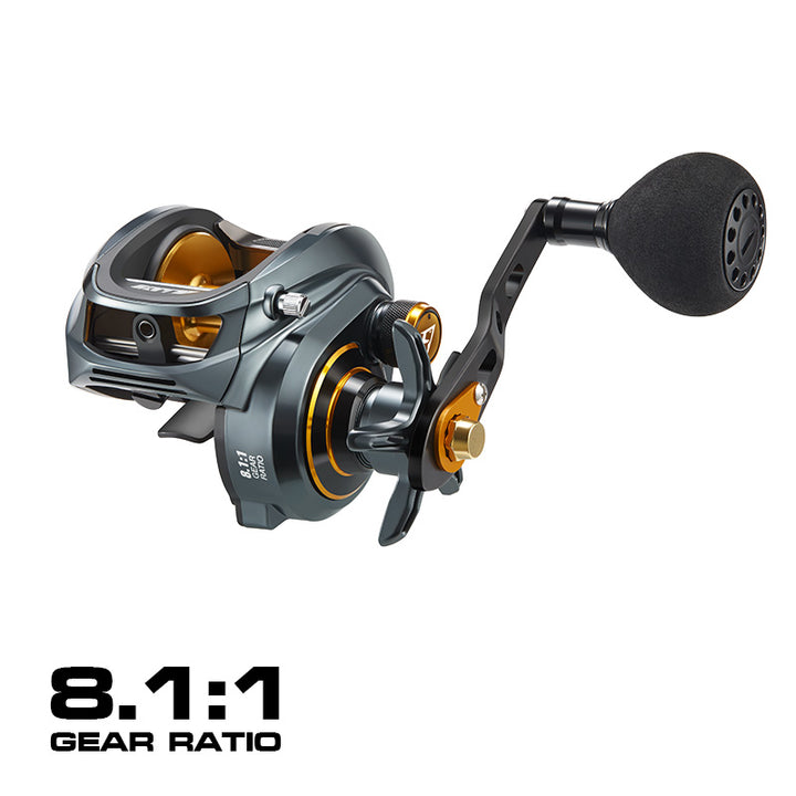 300 Low Profile Baitcasting Reel - 15KG Max Drag, 8+1 Bearings