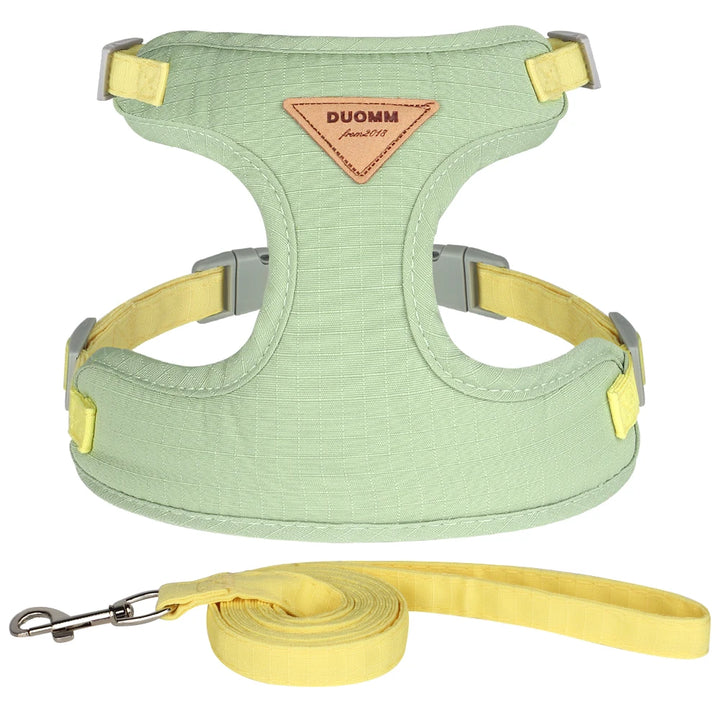 Soft Mesh Cat and Dog Vest Harness with Leash Set