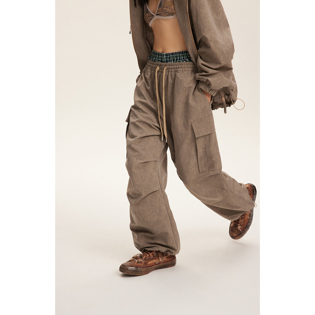 Retro Baggy Straight Trousers Men And Women