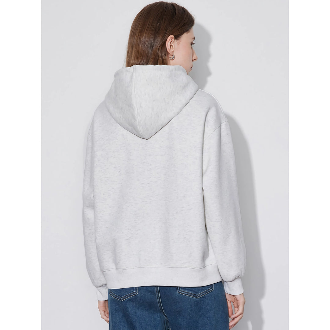 Women’s Rabbit Print Hooded Pullover - Casual Sweatshirt