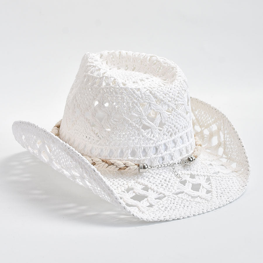 Summer Hand Woven Straw Hat for Women