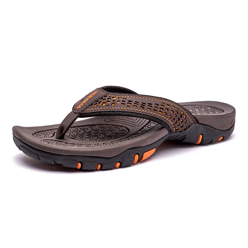 Men's Sports Flip-flops Comfort And Casual Flip-flops Outdoor With Summer Beach