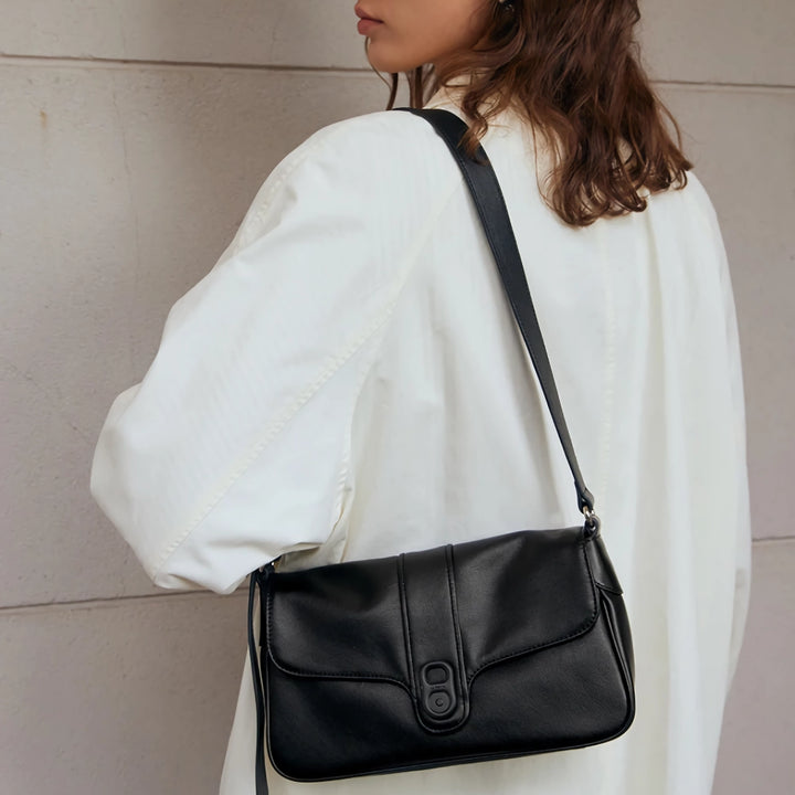 Retro Style Leather Shoulder & Crossbody Bag