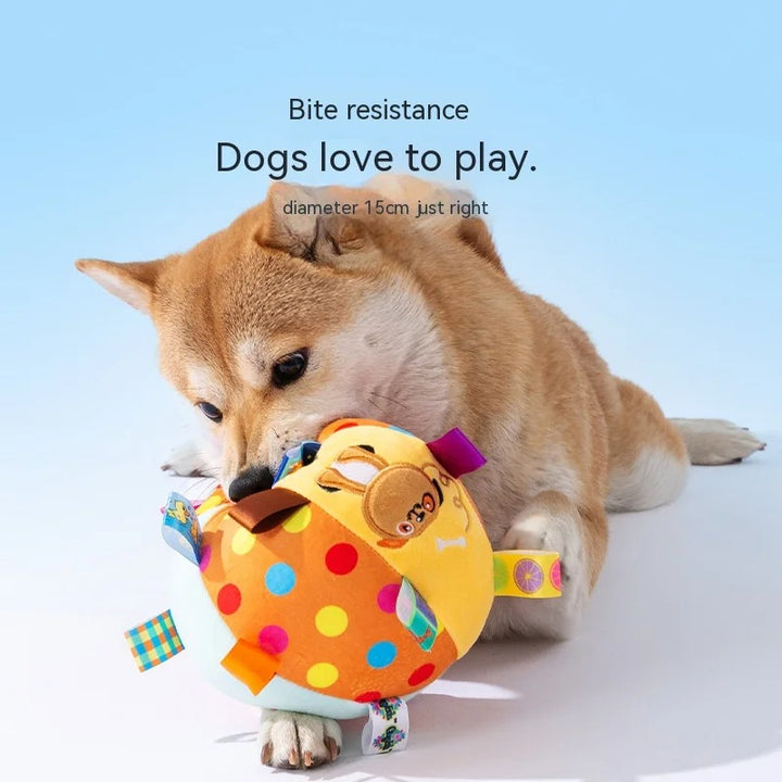 Interactive Plush Ringing Ball Toy for Dogs