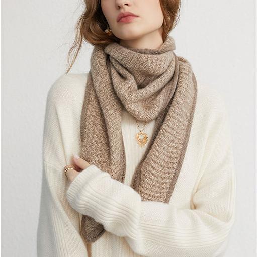 Luxurious 100% Cashmere Triangle Scarf