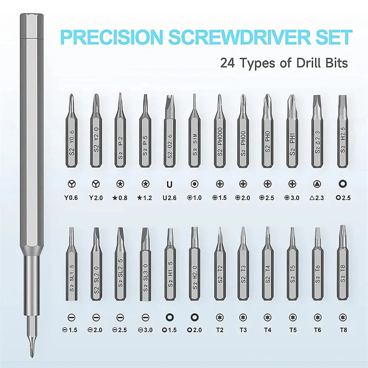 24-in-1 Magnetic Precision Screwdriver Set