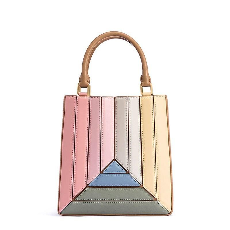 Colorful Square Bucket Bag