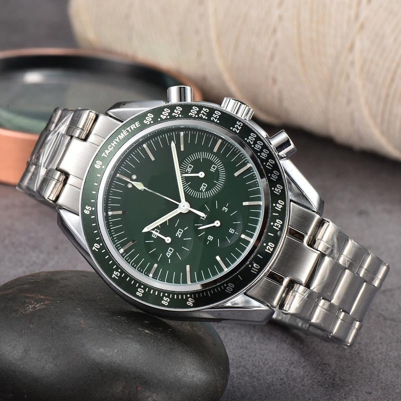 High Quality Steel Belt Quartz Timing European Men&