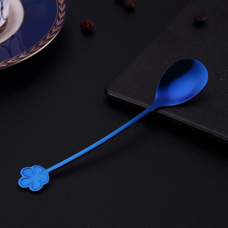 304 Stainless Steel Spoon Gold Plated Dessert Spoon Coffee Stir Spoon Stainless Steel Ice Bar Spoon - Trendha