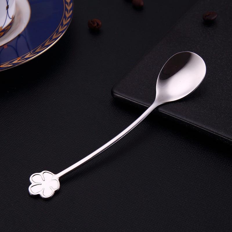 304 Stainless Steel Spoon Gold Plated Dessert Spoon Coffee Stir Spoon Stainless Steel Ice Bar Spoon - Trendha