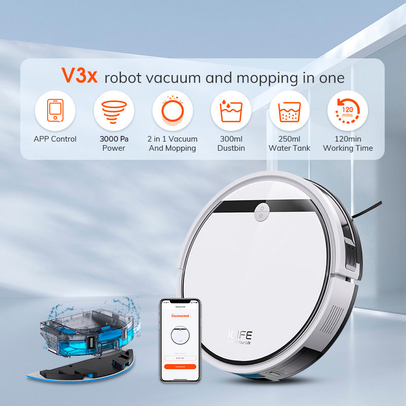 V3X Robot Vacuum and Mop Combo