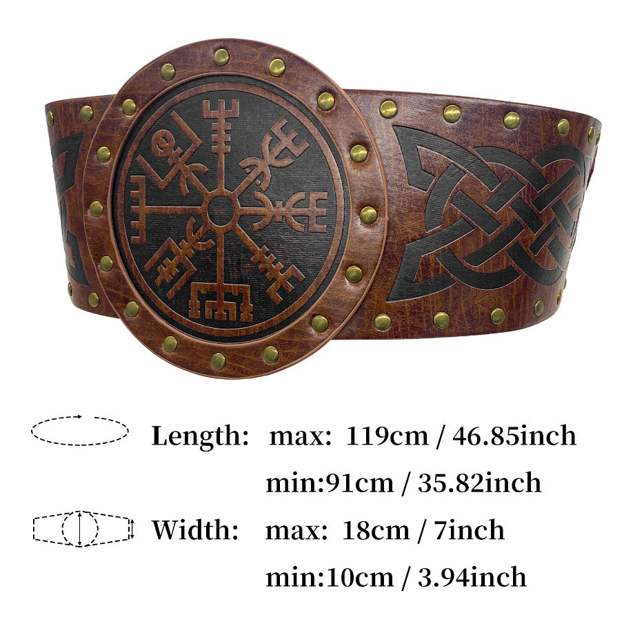 Wide Belt Retro Waist Seal Knight Style Belt