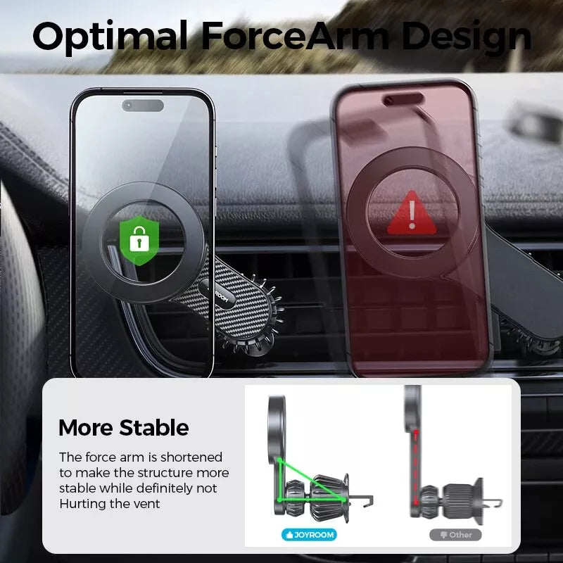 Universal Magnetic Car Phone Mount: Strong Air Vent Holder for Smartphones
