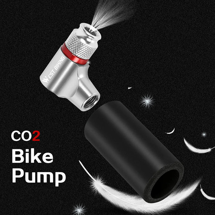 Portable CO2 Inflator Mini Bike Pump for Presta and Schrader Valves