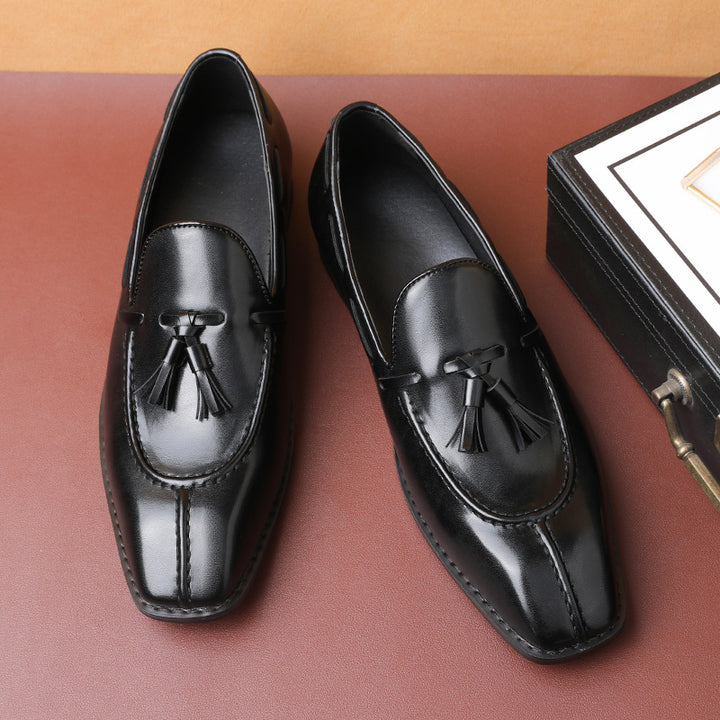 Vintage Leather Tassel Loafers