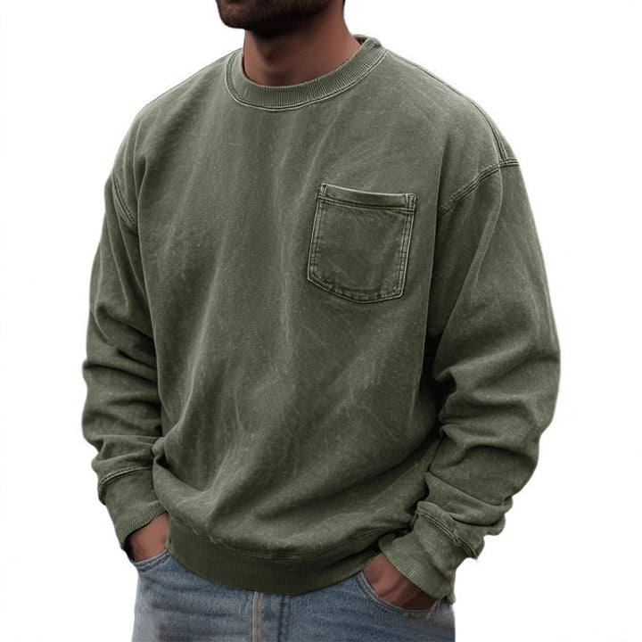 Men's Pullover Round Neck Long Sleeves Sweater