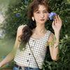 Color: Apricot plaid