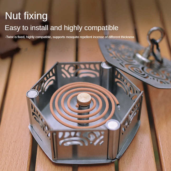 Portable Stainless Steel Mosquito Coil Holder