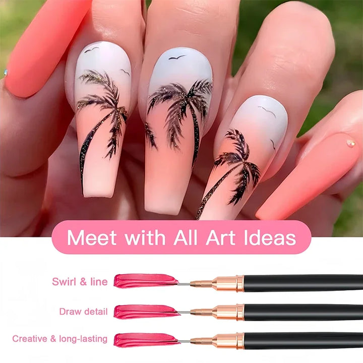 Professional Stripe Nail Art Brushes