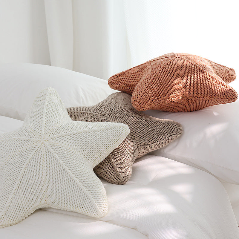 New Starfish Hand-knitted Special-shaped Pillow