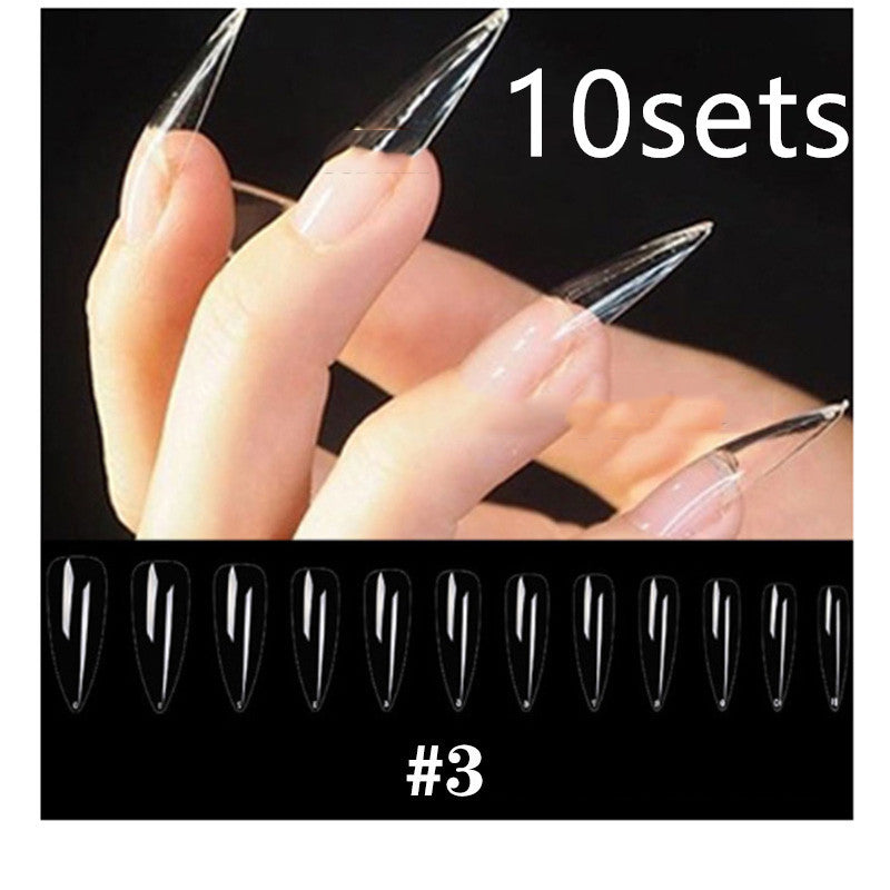 Transparent extension nail