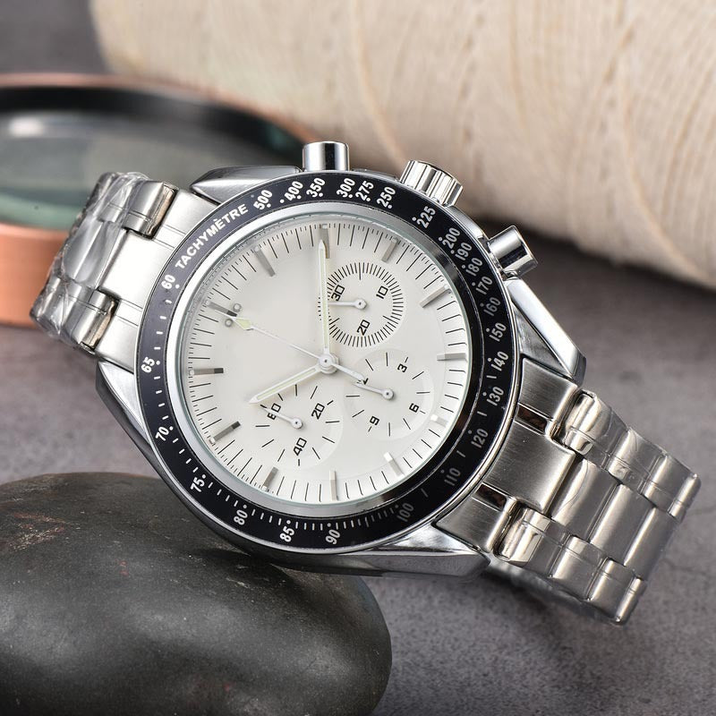 High Quality Steel Belt Quartz Timing European Men&