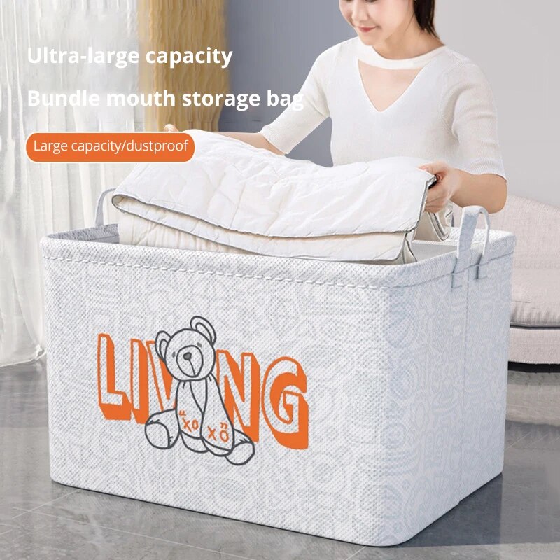 Foldable Clothes and Miscellaneous Storage Basket