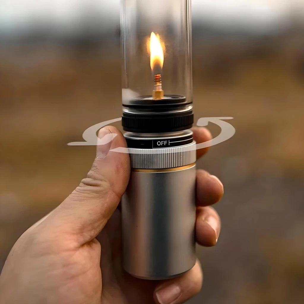 Outdoor Adjustable Gas Lantern for Camping and Hiking