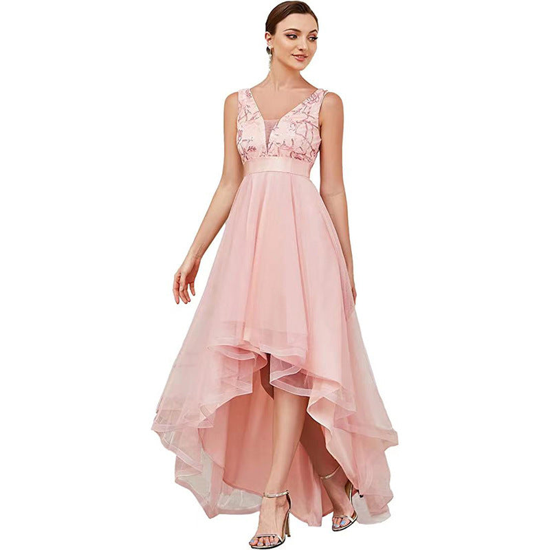 Bridesmaid Prom Evening Dress For Sequin Gauze Annual Meeting