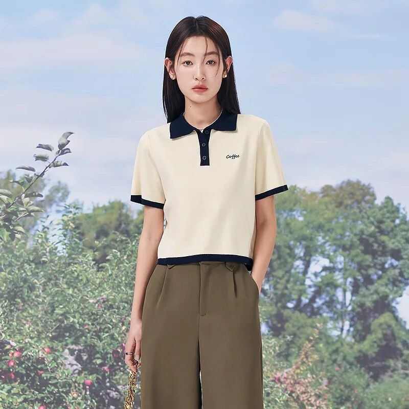 Summer Chic Short Sleeve Polo