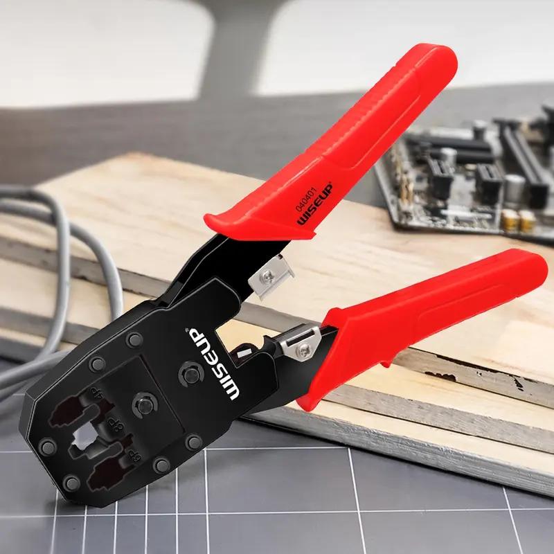 Professional Network Cable Stripping Crimping Pliers with RJ45 UTP LAN Cable Tester