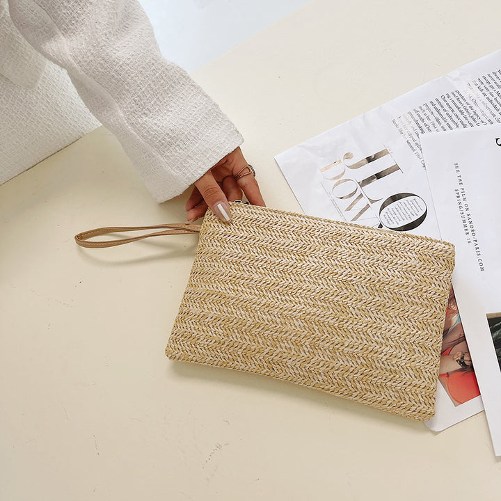 Fashion Bohemian Woven Clutch Wristlet Bag