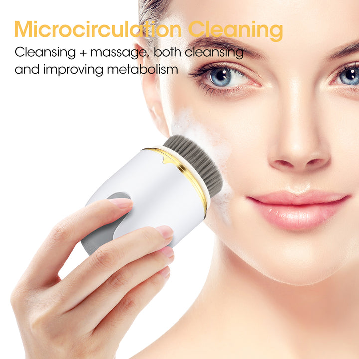 Ultrasonic Electric Facial Cleansing Brush 360 Rotate Skin Care Tool