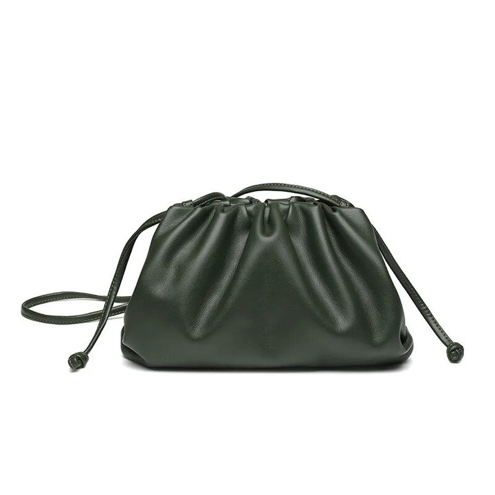 Chic Soft PU Leather Crossbody Bag - Versatile Dumpling Clutch in Four Colors