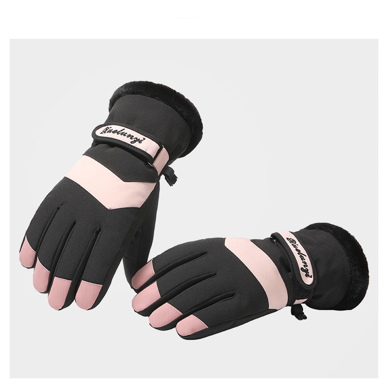 Women's Winter Outdoor Warm Cycling Thick Ski Gloves