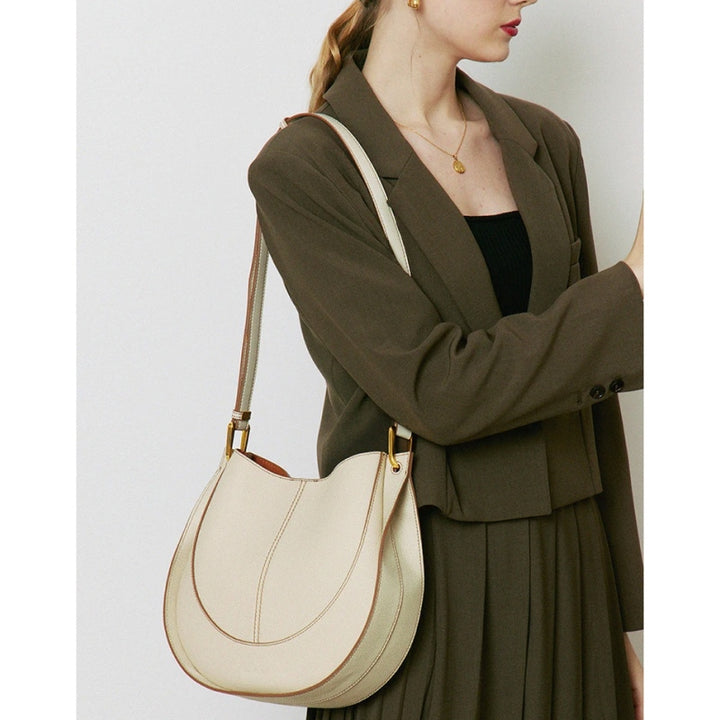 Genuine Leather Women's Hobo Shoulder Tote Bag