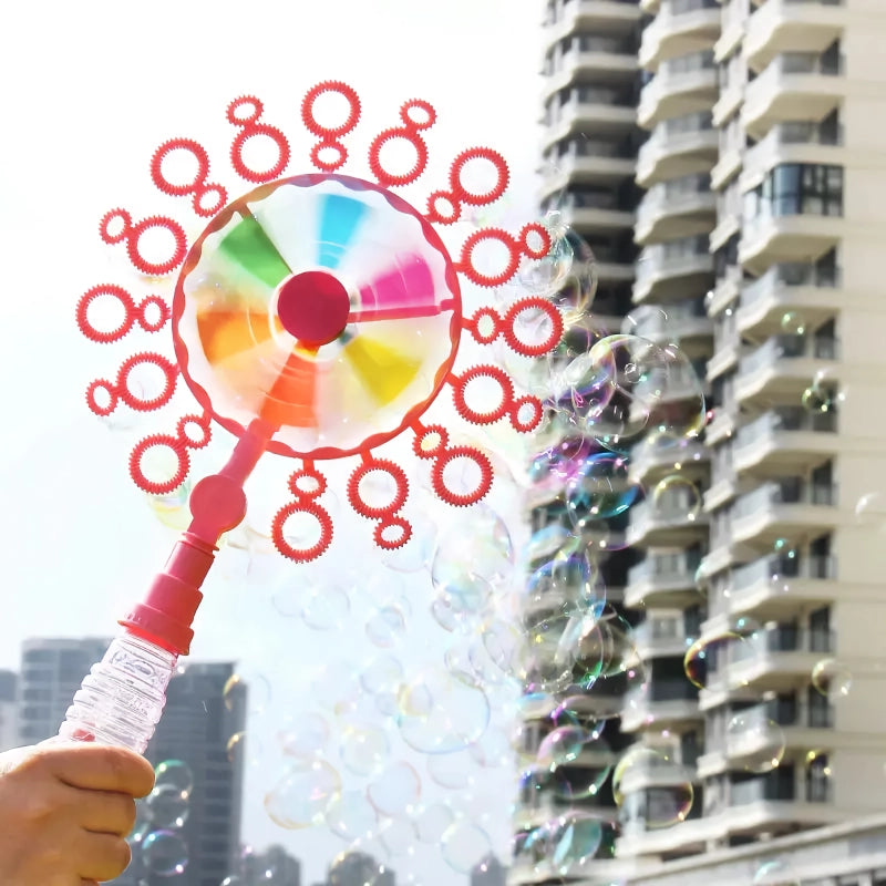 Handheld Windmill Bubble Blowing Wand