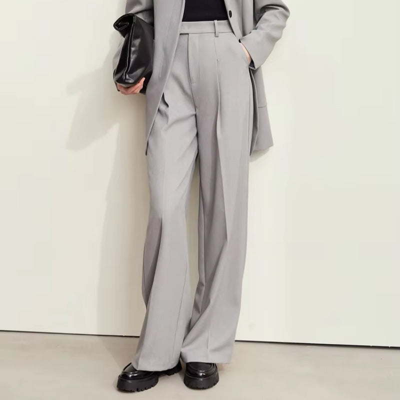 Wide-Leg Linen Blend Pants – Trendha
