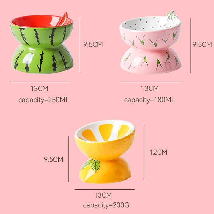 Fruit-Shaped Ceramic Bowls