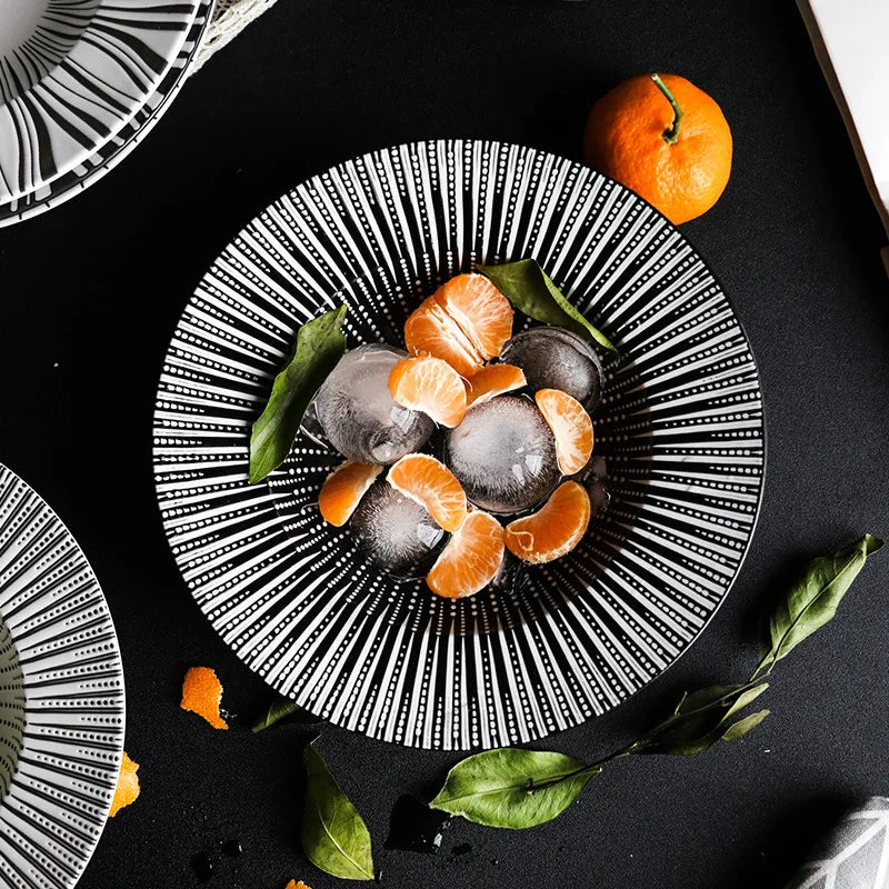 Elegant Ceramic Deep Plates for Pasta, Soup, and Salads