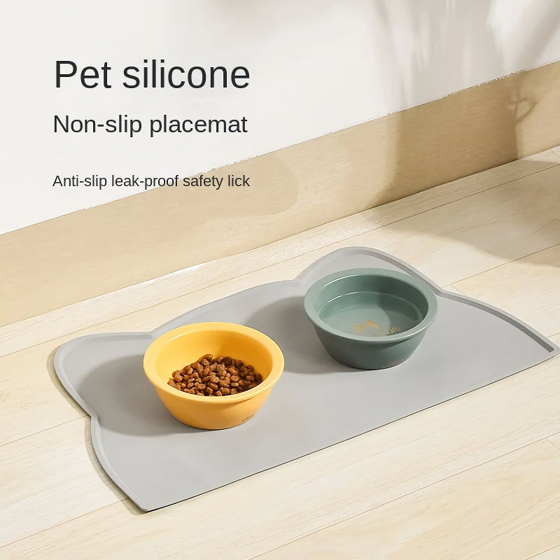 Waterproof Non-Slip Pet Feeding Mat for Cats & Dogs
