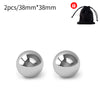 color: 2pcs 38mm silvery