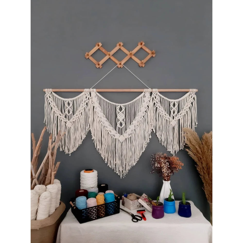 Large Bohemian Macrame Wall Hanging Tapestry for Home Decor