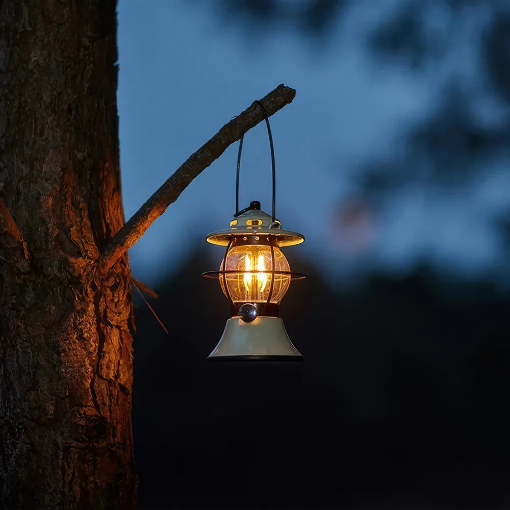 Rechargeable LED Retro Camping Lantern
