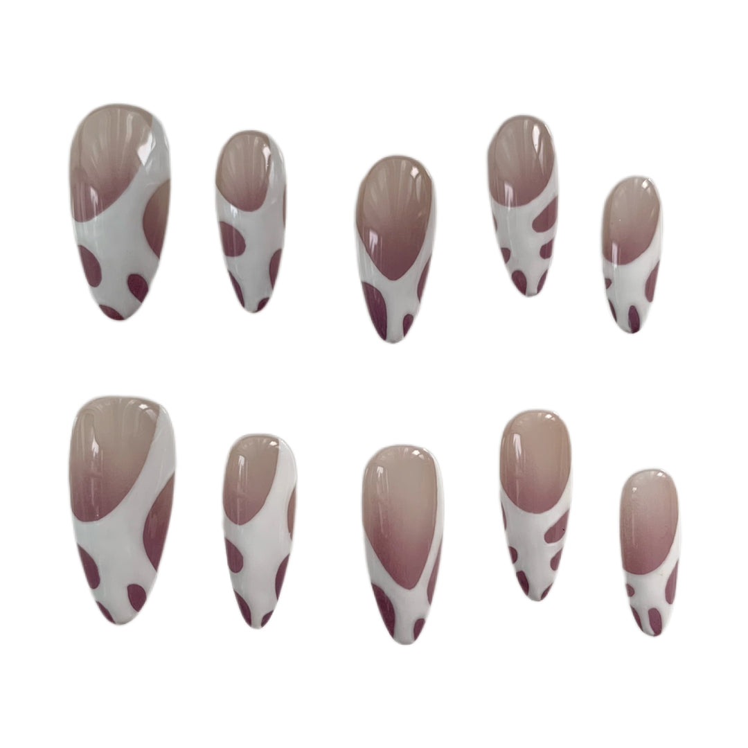 Handmade Custom Advanced Almond French Manicure