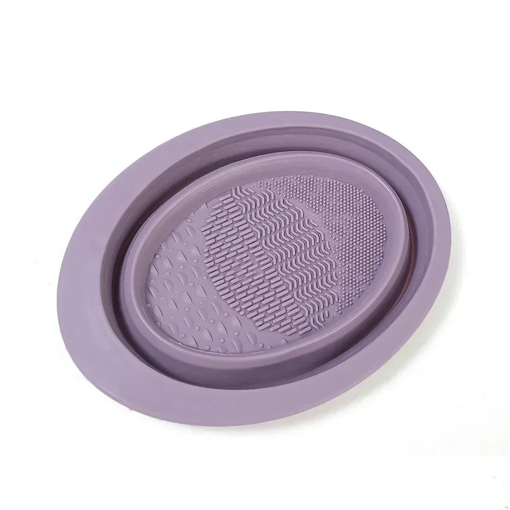 Silicone Folding Makeup Brush Cleaning Bowl