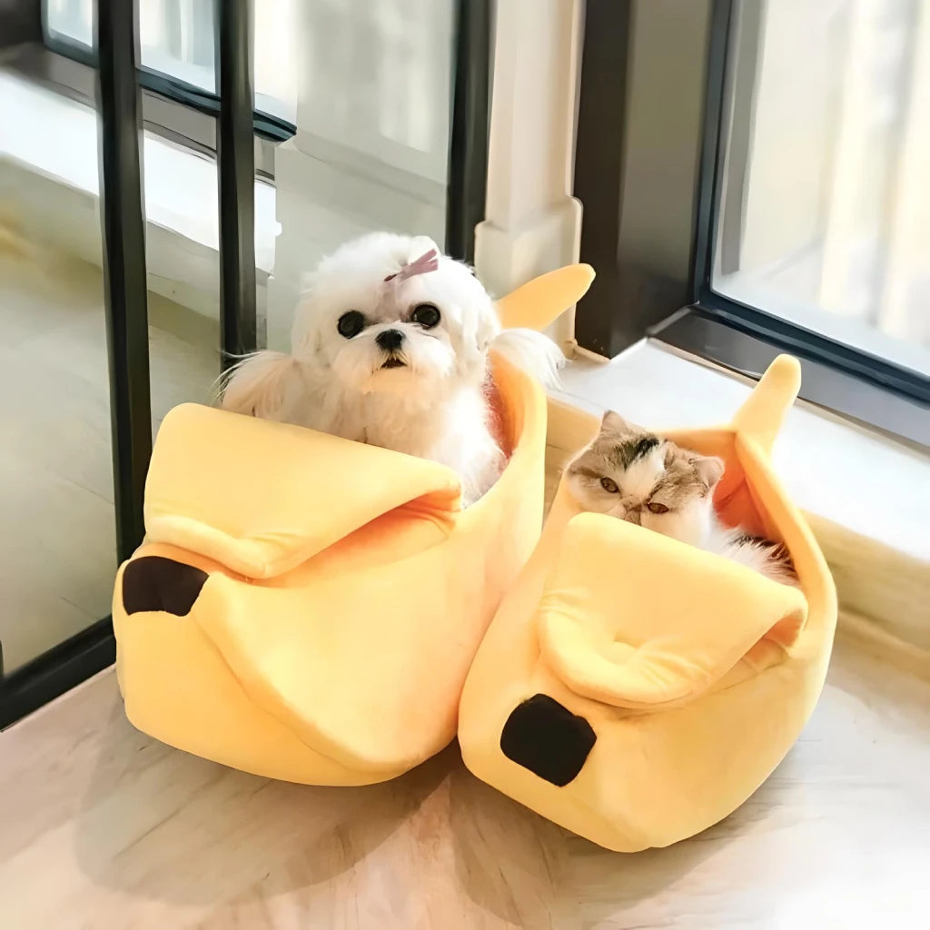 Banana Shape Soft Pet Bed